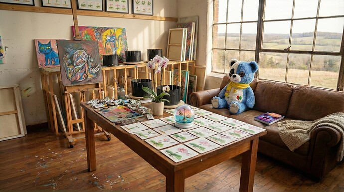 S01_Artist_Studio_Orchids_Snowglobe_Bear